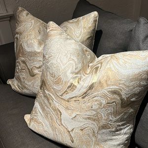 Callisto Home Decorative Marble Print Pillows